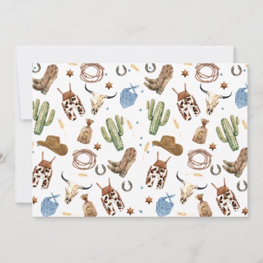 Blauw Bruin Foto Hoe Het Westen Een 1E Verjaardag  Kaart (Achterkant)