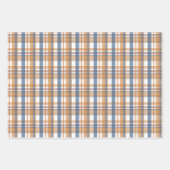  BLAUW & BRUIN HERFST PLAID PATROON INPAKPAPIER VEL (Voorkant 2)
