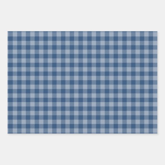 BLAUW & BRUIN HERFST PLAID PATROON INPAKPAPIER VEL (Voorkant 3)