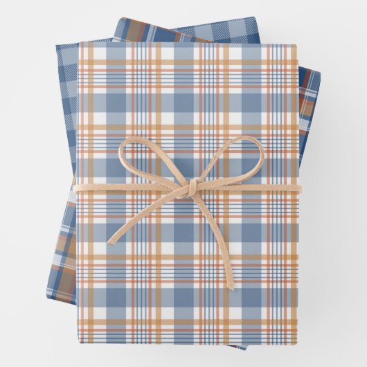  BLAUW & BRUIN HERFST PLAID PATROON INPAKPAPIER VEL (In situ)