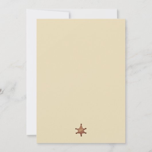 Blauw bruin mijn eerste rodeo cowboy 1 verjaardag kaart (Achterkant)