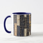 Blauw Bruin Oceaan Net Mok (Links)