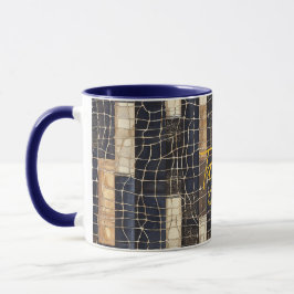 Blauw Bruin Oceaan Net Mok
