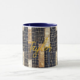 Blauw Bruin Oceaan Net Mok