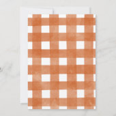 Blauw bruin Oranje pompoen vrachtwagen 1ste verjaa Kaart (Achterkant)