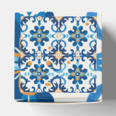 Blauw & Bruin Plakken Geschenkdoos Bedankdoosjes (Bovenkant)