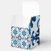 Blauw & Bruin Plakken Geschenkdoos Bedankdoosjes (Geopend)