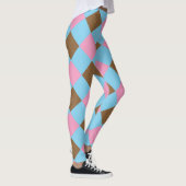 Blauw-bruin-roze-arsenaal Leggings (Rechts)