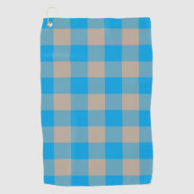 Blauw Bruin Schotse Ruitpatroon