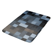 blauw, bruin, stof, textiel, ontwerp, geruit, badmat (Gekanteld)