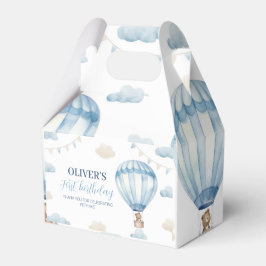 Blauw Bruin Teddy Bear Verjaardag Favoriet Box Bedankdoosjes