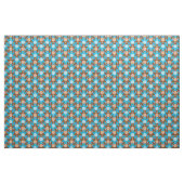  Blauw Bruin Teddybeer Tesselatie F Stof (Fat Quarter)