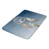 Blauw Bruin Turquoise Dream Catcher Badmat (Gekanteld)