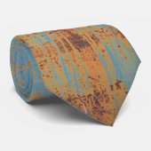 Blauw bruin verroest stropdas (Opgerold)