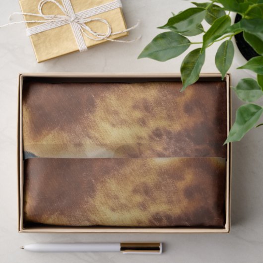 Blauw Bruin Western Koeienhuid Tissuepapier (Geschenk)