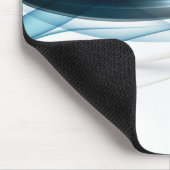 Blauw-Bruine Golven Muismat (Hoek)