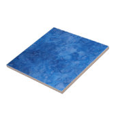 Blauw Bruisend Keramisch Tegeltje (Zijkant)