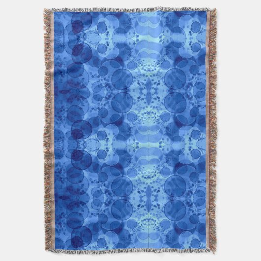 Blauw Bubbel Patroon Dekbed Deken (Voorkant Verticaal)