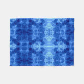 Blauw Bubbel Patroon Dekbed Fleece Deken (Voorkant (Horizontaal))