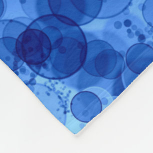 Blauw Bubbel Patroon Dekbed Fleece Deken