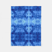 Blauw Bubbel Patroon Dekbed Fleece Deken (Voorkant)