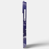 Blauw Bubbelhartjes Cute Meisjesachtige 90's Stijl Case-Mate iPhone Case (Achterkant / Links)