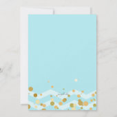 Blauw Bubbelig Uitnodiging (Achterkant)