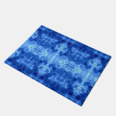 Blauw Bubbelpatroon Dekbed Deurmat (Schuin)