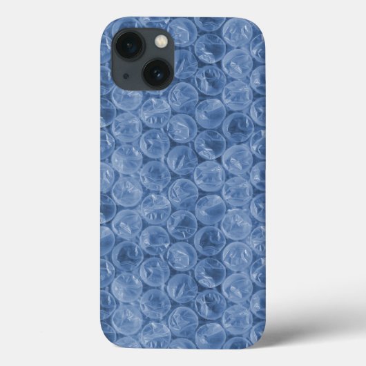 Blauw bubbelplastic Case-Mate iPhone hoesje (Achterkant)