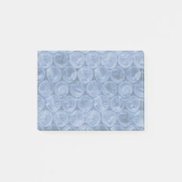 Blauw bubbelplastic post-it® notes