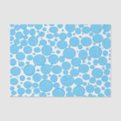 Blauw bubbels verlicht weefselpapier tissuepapier (Voorkant)