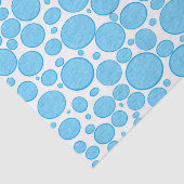 Blauw bubbels verlicht weefselpapier tissuepapier (Detail)