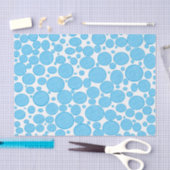 Blauw bubbels verlicht weefselpapier tissuepapier (Craft)