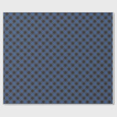 Blauw Buffalo Plaid Cadeaupapier (Vlak)