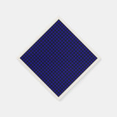 Blauw Buffalo Plaid Papieren Servetten (Hoek)
