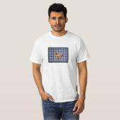 Blauw Buffalo Plaid Wild Deer T-Shirt (Voorkant volledig)