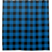 Blauw buffelland Lumberjack Pset Douchegordijn (Voorkant)