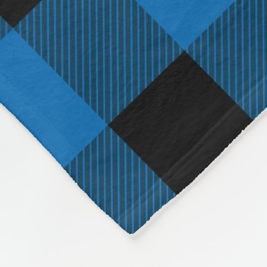 Blauw buffelland Lumberjack Pset Fleece Deken (Hoek)