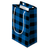 Blauw buffelland Lumberjack Pset Klein Cadeauzakje (Voorkant Gekanteld)