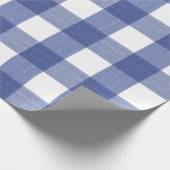 Blauw buffelpapier cadeaupapier (Hoek)