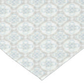 Blauw, buik en wit gemotteld cirkelpatroon tafelkleed (Gekanteld)