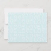 Blauw Bunting Christelijk Cross op Steeple Chape R RSVP Kaartje (Achterkant)