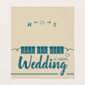 Blauw Bunting, foto sparen de Datum Kaart Visitekaartje (Buitenkant ongevouwen)