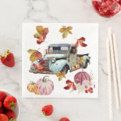  blauw busherfst laat pompoenen servet (Insitu)