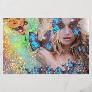 BLAUW BUTTERFLY SWEET SIXTEEN ARTIJ BRIEFPAPIER