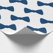 Blauw Cadeau Papier met Strik (Hoek)