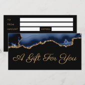 blauw cadeaubon (Voorkant / Achterkant)