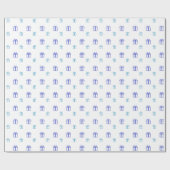 Blauw cadeaudozen cadeaupapier (Vlak)