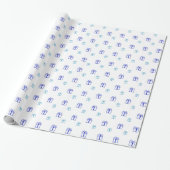 Blauw cadeaudozen cadeaupapier (Uitgerold)