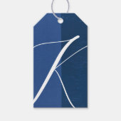 Blauw cadeaukaartje cadeaulabel (Voorkant)